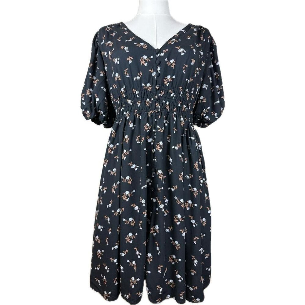 Madewell Women's multi Casual-dresses Floral Cottage Dress size medium